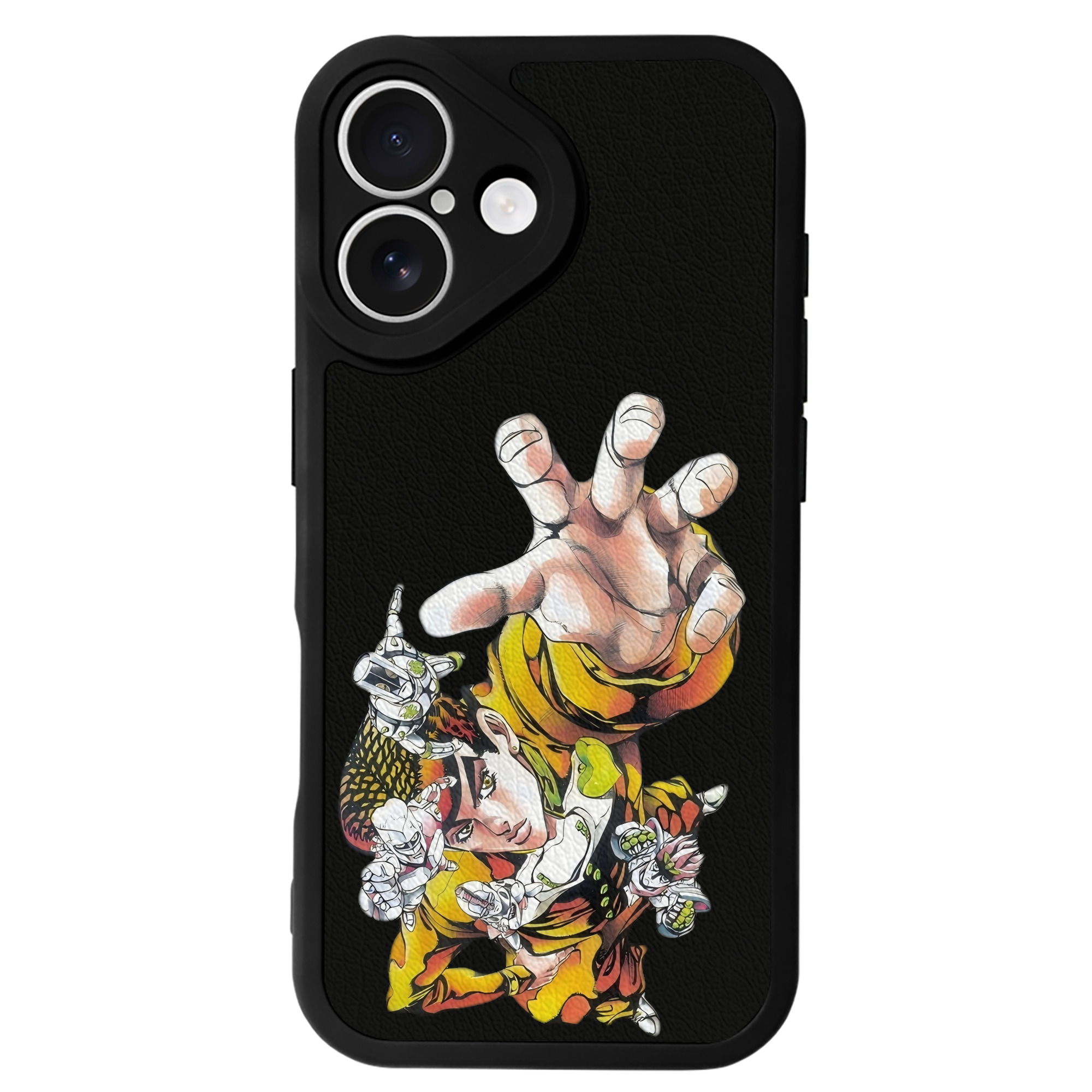 （画像用） ジョジョの奇妙な冒険 ひがしかた じょうすけ JoJo's Bizarre Adventure Higashikata Josuke 【iPhone 16シリーズ対応】シリコンスマホケース（レザー調） 材質：シリコン